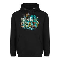 Black beautiful crazy Heavyweight Hoodie - texasbilliewilder