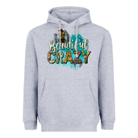 Heather Grey beautiful crazy Heavyweight Hoodie - texasbilliewilder