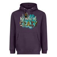Plum beautiful crazy Heavyweight Hoodie - texasbilliewilder