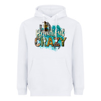 White beautiful crazy Heavyweight Hoodie - texasbilliewilder