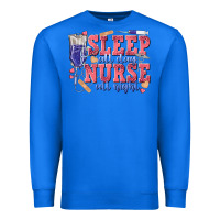True Royal sleep all day nurse all night Premium Sweatshirt - texasbilliewilder