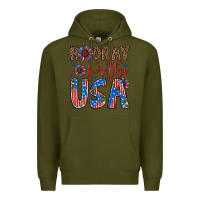 Army Green hooray for the usa Premium Hoodie - Artiststas