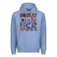 Colony Blue hooray for the usa Premium Hoodie - Artiststas