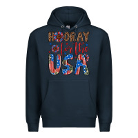 Navy hooray for the usa Premium Hoodie - Artiststas