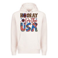 Pale Pink hooray for the usa Premium Hoodie - Artiststas