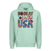 Seafoam hooray for the usa Premium Hoodie - Artiststas