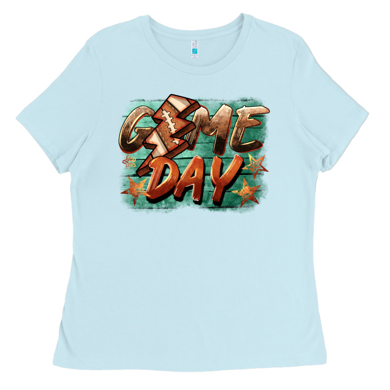 Game Day  Lightning Football Ladies Tee by BarkalooDesign | Teevron
