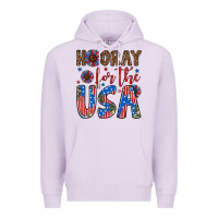 Lilac hooray for the usa Premium Hoodie - Artiststas