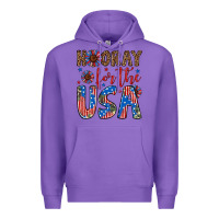 Purple hooray for the usa Premium Hoodie - Artiststas
