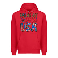 Red hooray for the usa Premium Hoodie - Artiststas