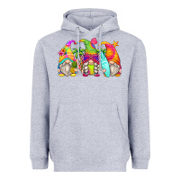 Heather Grey summer gnomes Heavyweight Hoodie - Zillion Design Studio