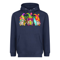 Navy summer gnomes Heavyweight Hoodie - Zillion Design Studio