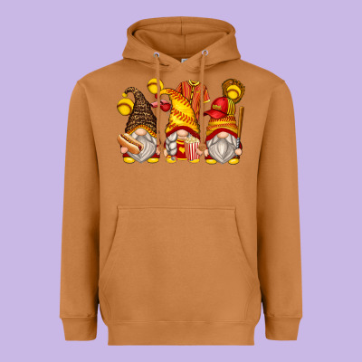 Heavyweight Hoodie softball gnomes
