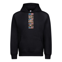 Black usa flag and western patterns  penwraps Urban Hoodie - Artiststas