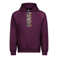 Mauve Wine usa flag and western patterns  penwraps Urban Hoodie - Artiststas