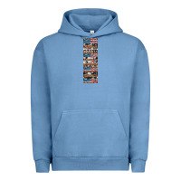 Pigment Pebble Blue usa flag and western patterns  penwraps Urban Hoodie - Artiststas