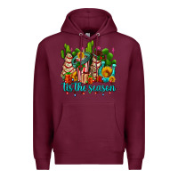 Burgundy tis the season christmas tree  cake Premium Hoodie - AdoDesignShop