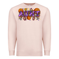 Pale Pink aunt basketball Premium Sweatshirt - Zillion Design Studio