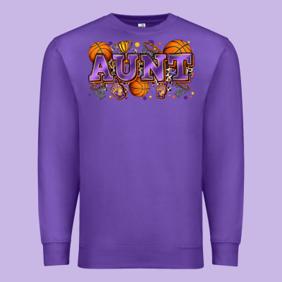 Aunt Basketball Premium Sweatshirt Designed By Zillion Design Studio