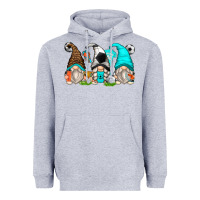 Heather Grey soccer gnomes Heavyweight Hoodie - Zillion Design Studio