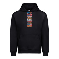 Black usa flag and western patterns  penwraps Urban Hoodie - Artiststas