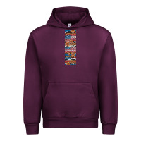 Mauve Wine usa flag and western patterns  penwraps Urban Hoodie - Artiststas