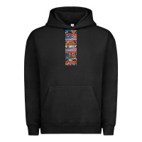Pigment Black usa flag and western patterns  penwraps Urban Hoodie - Artiststas