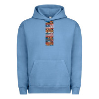 Pigment Pebble Blue usa flag and western patterns  penwraps Urban Hoodie - Artiststas