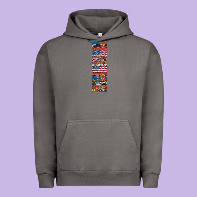 Usa Flag And Western Patterns  Penwraps Urban Hoodie Designed By Artiststas