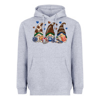 Heather Grey football gnomes Heavyweight Hoodie - Zillion Design Studio