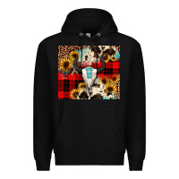 Black bullskull Sunflower Premium Hoodie - JahusDesignShop