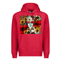 Cardinal bullskull Sunflower Premium Hoodie - JahusDesignShop