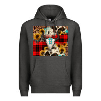 Charcoal Heather bullskull Sunflower Premium Hoodie - JahusDesignShop