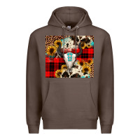 Coffee bullskull Sunflower Premium Hoodie - JahusDesignShop