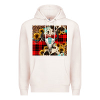 Pale Pink bullskull Sunflower Premium Hoodie - JahusDesignShop