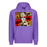 Purple bullskull Sunflower Premium Hoodie - JahusDesignShop