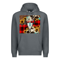 Rock bullskull Sunflower Premium Hoodie - JahusDesignShop
