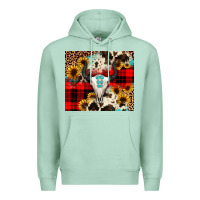Seafoam bullskull Sunflower Premium Hoodie - JahusDesignShop