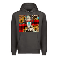 Smoke bullskull Sunflower Premium Hoodie - JahusDesignShop
