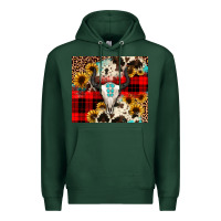 Sports Green bullskull Sunflower Premium Hoodie - JahusDesignShop