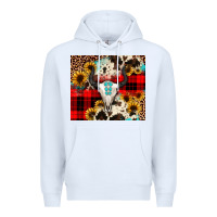 White bullskull Sunflower Premium Hoodie - JahusDesignShop