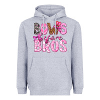 Heather Grey bows before bros Heavyweight Hoodie - texasbilliewilder