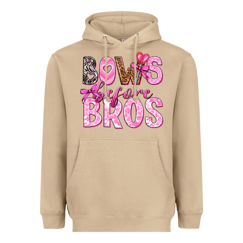 Bows Before Bros Heavyweight Hoodie by texasbilliewilder | Teevron