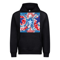 Black patriotic tie dye stars Urban Hoodie - BundleAndBundleShop
