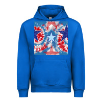 Cobalt patriotic tie dye stars Urban Hoodie - BundleAndBundleShop