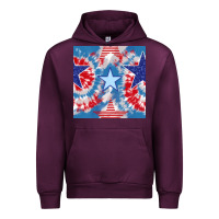 Mauve Wine patriotic tie dye stars Urban Hoodie - BundleAndBundleShop