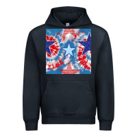 Navy patriotic tie dye stars Urban Hoodie - BundleAndBundleShop