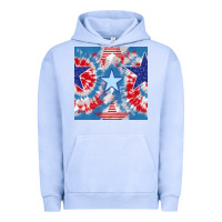 Pigment Grape Ice patriotic tie dye stars Urban Hoodie - BundleAndBundleShop