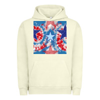 Pigment Pistachio patriotic tie dye stars Urban Hoodie - BundleAndBundleShop