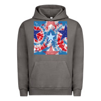 Pigment Tornado patriotic tie dye stars Urban Hoodie - BundleAndBundleShop